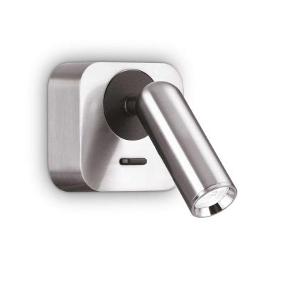 PICCOLA APPLIQUE ORIENTABILE QUADRATA CON SNODO LED 3,5W LUCE 3000K IN METALLO 4 COLORI CRISTALENSI - Cristalensi Shop Online