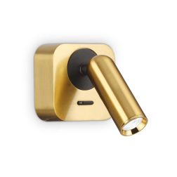 PICCOLA APPLIQUE ORIENTABILE QUADRATA CON SNODO LED 3,5W LUCE 3000K IN METALLO 4 COLORI CRISTALENSI - Cristalensi Shop Online 2