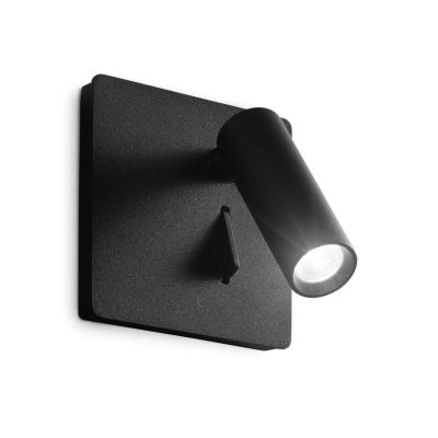 APPLIQUE ORIENTABILE QUADRATA CON SNODO LED 3W LUCE 3000K IN METALLO 4 COLORI CRISTALENSI - Cristalensi Shop Online