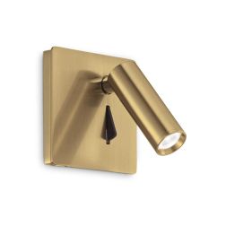 APPLIQUE ORIENTABILE QUADRATA CON SNODO LED 3W LUCE 3000K IN METALLO 4 COLORI CRISTALENSI - Cristalensi Shop Online 2