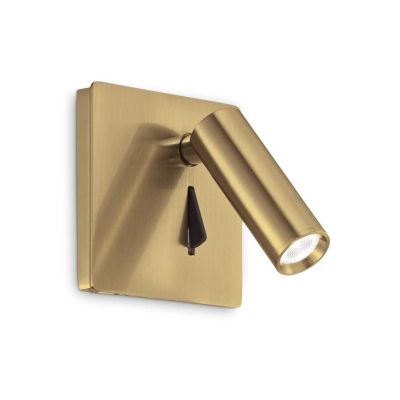 APPLIQUE ORIENTABILE QUADRATA CON SNODO LED 3W LUCE 3000K IN METALLO 4 COLORI CRISTALENSI - Cristalensi Shop Online