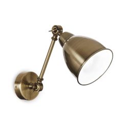 APPLIQUE VINTAGE IN METALLO IN 3 COLORI CON BRACCIO E DIFFUSORE ORIENTABILI CRISTALENSI - Cristalensi Shop Online