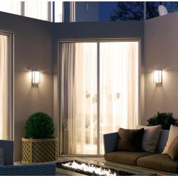 MIURA LAMPADA DA PARETE DA ESTERNI IP65 COLORE BIANCO CON LED 12W LUCE 4000K Sovil - Cristalensi Shop Online 2