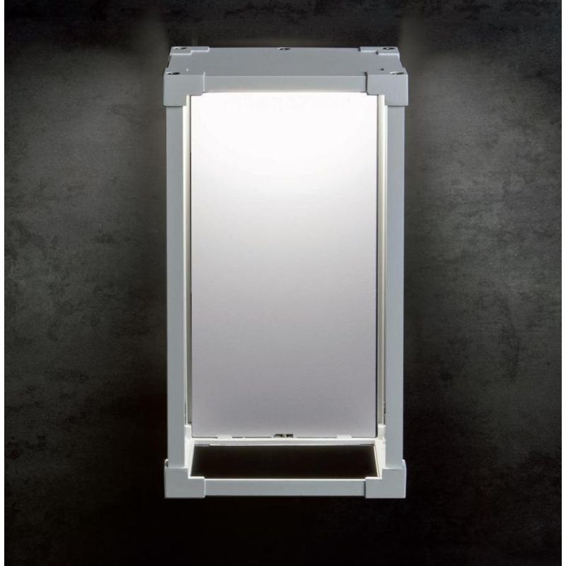 MIURA LAMPADA DA PARETE DA ESTERNI IP65 COLORE BIANCO CON LED 12W LUCE 4000K Sovil - Cristalensi Shop Online