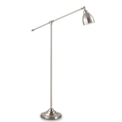 PIANTANA VINTAGE IN METALLO NERO O NICKEL CON BRACCIO E DIFFUSORE ORIENTABILI CRISTALENSI - Cristalensi Shop Online