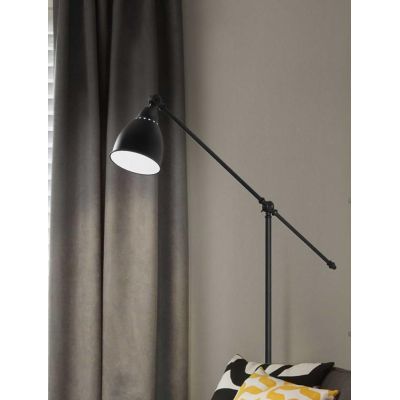 PIANTANA VINTAGE IN METALLO NERO O NICKEL CON BRACCIO E DIFFUSORE ORIENTABILI CRISTALENSI - Cristalensi Shop Online