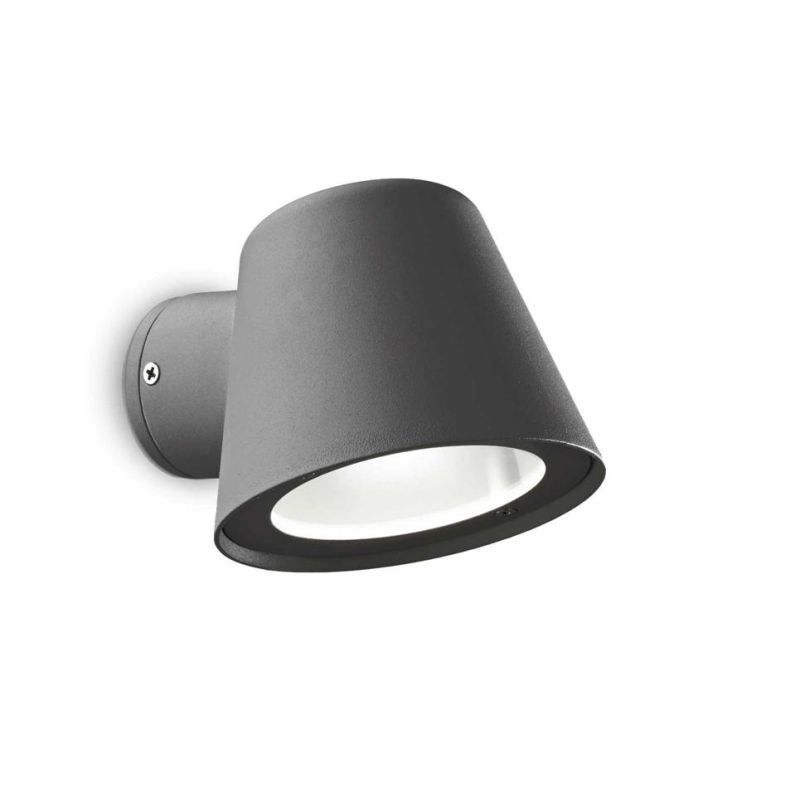 APPLIQUE DA ESTERNO IP43 BIANCO,GRIGIO,ANTRACITE,NERO O CAFFE LAMPADINA GU10 ECONOMICA CRISTALENSI - Cristalensi Shop Online