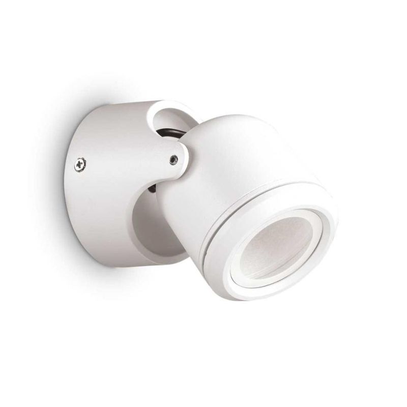 APPLIQUE DA ESTERNO IP44 BIANCO NERO O GRIGIO ORIENTABILE LAMPADINA ATTACCO GU10 ECONOMICO CRISTALENSI - Cristalensi Shop Online