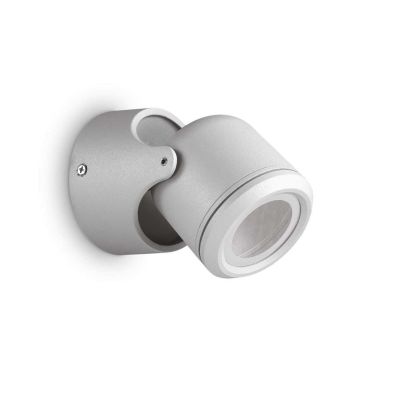 APPLIQUE DA ESTERNO IP44 BIANCO NERO O GRIGIO ORIENTABILE LAMPADINA ATTACCO GU10 ECONOMICO CRISTALENSI - Cristalensi Shop Online