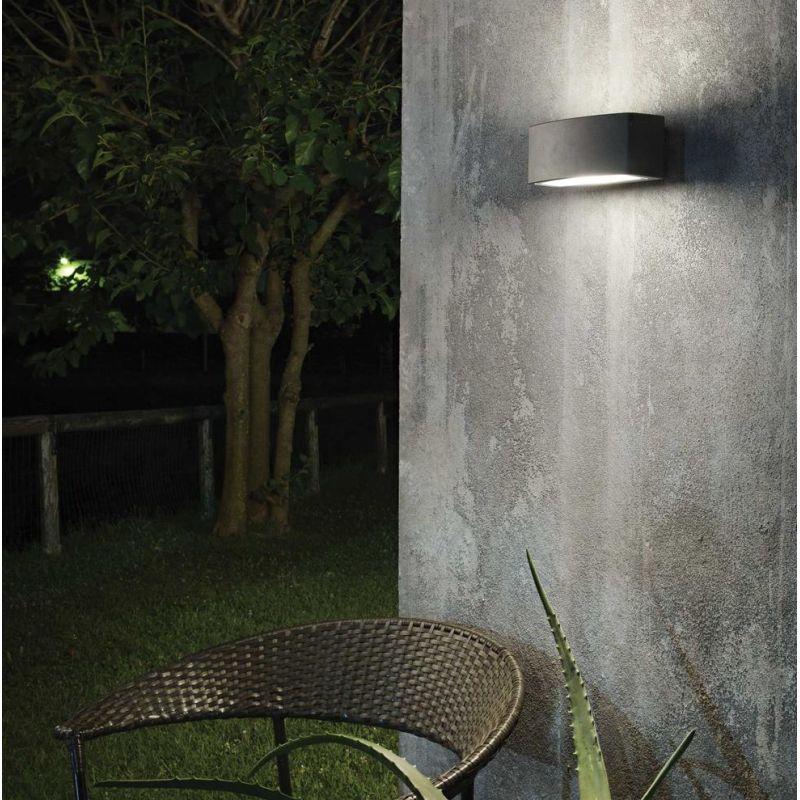 APPLIQUE RETTANGOLARE PER ESTERNO IP54 LAMPADINA E27 DISPONIBILE IN 5 COLORI CRISTALENSI - Cristalensi Shop Online