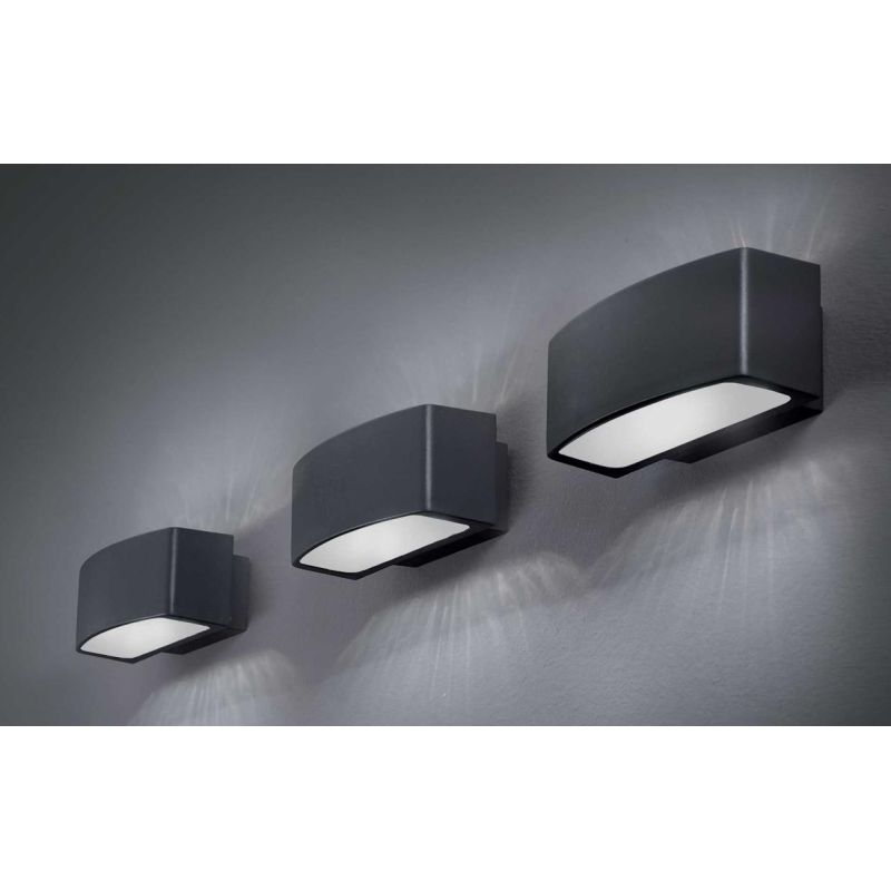 APPLIQUE RETTANGOLARE PER ESTERNO IP54 LAMPADINA E27 DISPONIBILE IN 5 COLORI CRISTALENSI - Cristalensi Shop Online