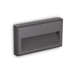 APPLIQUE SEGNAPASSO DA ESTERNO IP65 IN ALLUMINIO BIANCO O ANTRACITE LED 6W LUCE 3000K/4000k CRISTALENSI - Cristalensi Shop Onlin 2