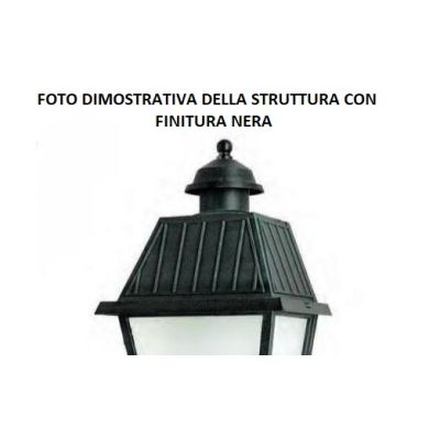52213 LANTERNA DA PARETE PER ESTERNI IP23 COLORE NERO-RAME OPPURE SOLO NERO DIFFUSORE IN VETRO MADE IN ITALY Surya - Cristalensi