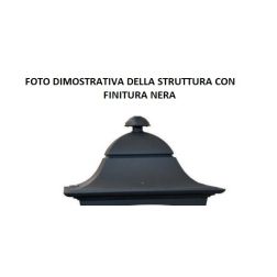 147 LANTERNA IN ALLUMINIO COLORE RUGGINE OPPURE NERO Garden Luce - Cristalensi Shop Online 2