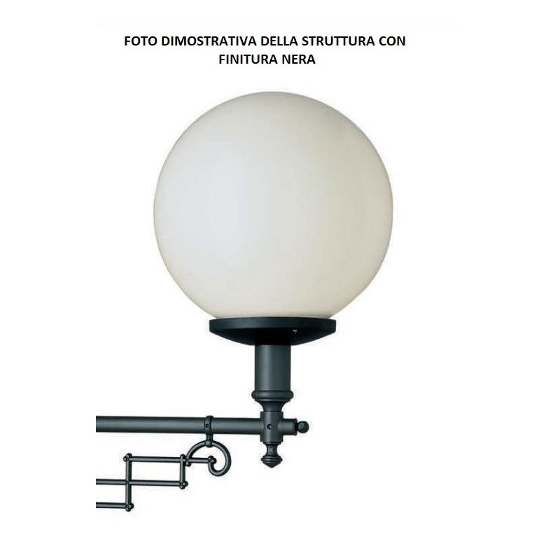 213 APPLIQUE IN ALLUMINIO CON DIFFUSORE IN POLICARBONATO Garden Luce - Cristalensi Shop Online