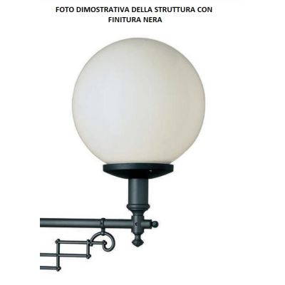 213 APPLIQUE IN ALLUMINIO CON DIFFUSORE IN POLICARBONATO Garden Luce - Cristalensi Shop Online