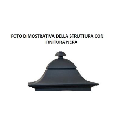 473 MEZZA LANTERNA COLORE AVORIO OPPURE NERO Garden Luce - Cristalensi Shop Online