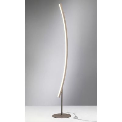 BOW PIANTANA MODERNA AD ARCO LED 26W LUCE 3000K IN ALLUMINIO BIANCO, SABBIA O NERO Vivida International - Cristalensi Shop Onlin