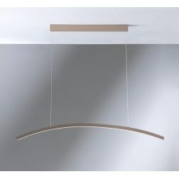 BOW SOSPENSIONE MODERNA AD ARCO LED 30W LUCE 3000K/4000K ALLUMINIO SABBIA,BIANCA O NERA Vivida International - Cristalensi Shop  2