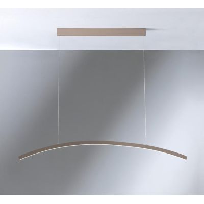 BOW SOSPENSIONE MODERNA AD ARCO LED 30W LUCE 3000K/4000K ALLUMINIO SABBIA,BIANCA O NERA Vivida International - Cristalensi Shop 