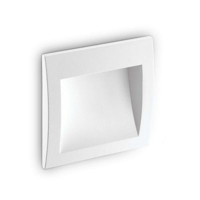 SEGNAPASSO DA INCASSO IP65 IN ALLUMINIO BIANCO O ANTRACITE LED 4W LUCE 3000K CM 14X14 CRISTALENSI - Cristalensi Shop Online