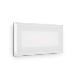 SEGNAPASSO DA INCASSO PER ESTERNI IP65 LED 8W LUCE 3000K BIANCO LARGHEZZA CM 19 CRISTALENSI - Cristalensi Shop Online 2
