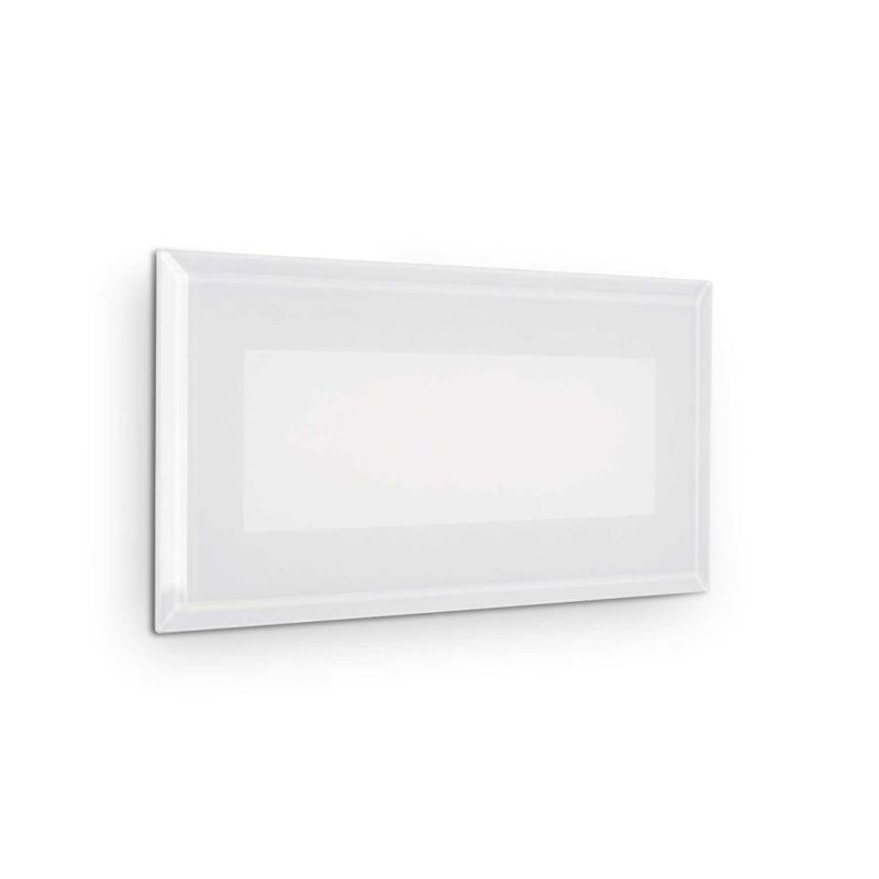 SEGNAPASSO DA INCASSO PER ESTERNI IP65 LED 8W LUCE 3000K BIANCO LARGHEZZA CM 19 CRISTALENSI - Cristalensi Shop Online