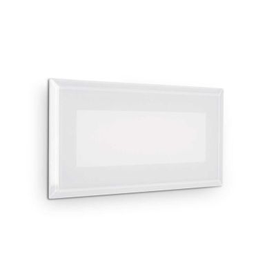 SEGNAPASSO DA INCASSO PER ESTERNI IP65 LED 8W LUCE 3000K BIANCO LARGHEZZA CM 19 CRISTALENSI - Cristalensi Shop Online