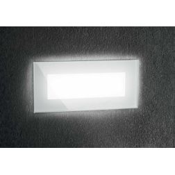 SEGNAPASSO DA INCASSO PER ESTERNI IP65 LED 8W LUCE 3000K BIANCO LARGHEZZA CM 19 CRISTALENSI - Cristalensi Shop Online