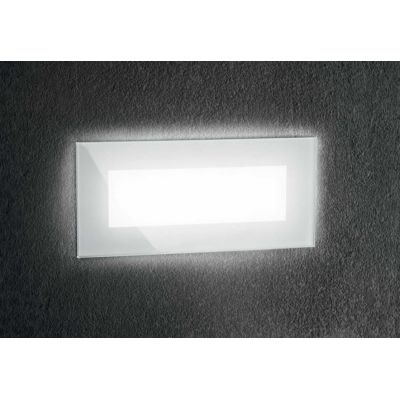 SEGNAPASSO DA INCASSO PER ESTERNI IP65 LED 8W LUCE 3000K BIANCO LARGHEZZA CM 19 CRISTALENSI - Cristalensi Shop Online
