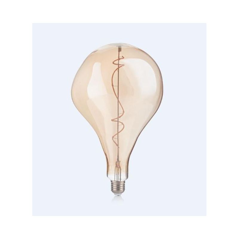 LAMPADINA VINTAGE CON VETRO AMBRATO LED 4W ATTACCO E27 A FORMA DI PERA CRISTALENSI - Cristalensi Shop Online