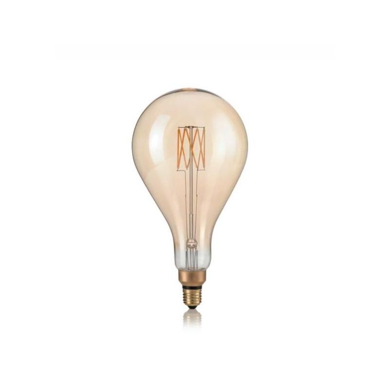 LAMPADINA E27 LED 8W CON VETRO AMBRATO LUCE 2200K DURATA 15000 ORE CRISTALENSI - Cristalensi Shop Online