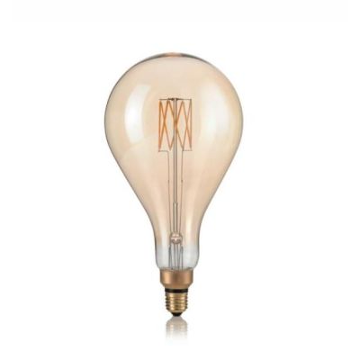 LAMPADINA E27 LED 8W CON VETRO AMBRATO LUCE 2200K DURATA 15000 ORE CRISTALENSI - Cristalensi Shop Online