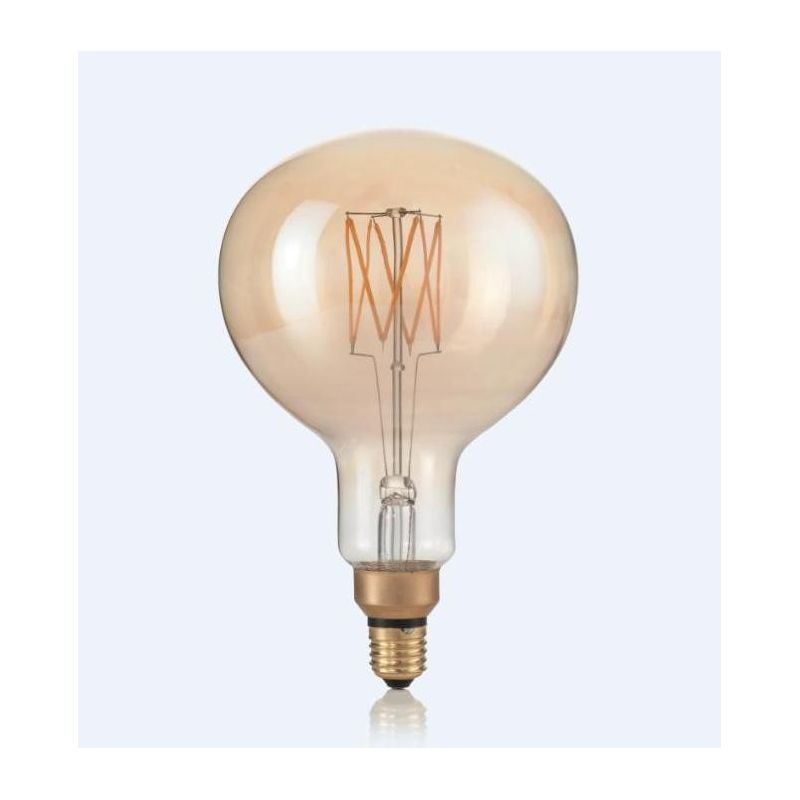 LAMPADINA E27 LED 4W CON VETRO AMBRATO LUCE 2200K DURATA 15000 ORE CRISTALENSI - Cristalensi Shop Online