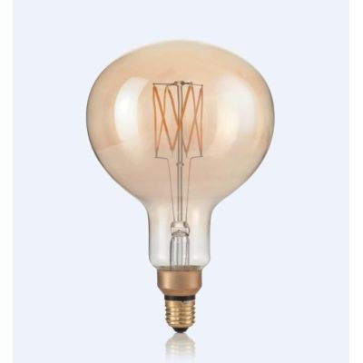 LAMPADINA E27 LED 4W DIMMERABILE CON VETRO AMBRATO LUCE 2200K DURATA 15000 ORE CRISTALENSI - Cristalensi Shop Online