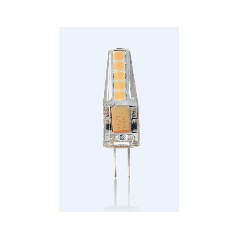LAMPADINA LED ATTACCO G4 2W LUCE 3000K IN SILICONE TRASPARENTE 170 LUMEN CRISTALENSI - Cristalensi Shop Online