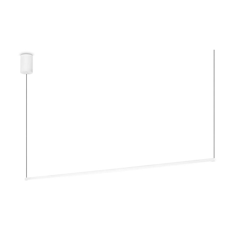SOSPENSIONE LINEARE MODERNA METALLO NERO O BIANCO LED 20W LUCE 3000K CRISTALENSI - Cristalensi Shop Online
