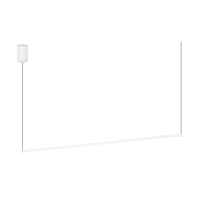 SOSPENSIONE LINEARE MODERNA METALLO NERO O BIANCO LED 20W LUCE 3000K CRISTALENSI - Cristalensi Shop Online