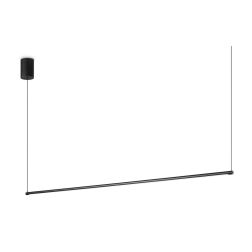 SOSPENSIONE LINEARE MODERNA METALLO NERO O BIANCO LED 20W LUCE 3000K CRISTALENSI - Cristalensi Shop Online 2