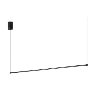 SOSPENSIONE LINEARE MODERNA METALLO NERO O BIANCO LED 20W LUCE 3000K CRISTALENSI - Cristalensi Shop Online