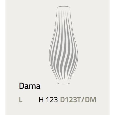 HELIOS DAMA LAMPADA DA TERRA ALTEZZA 123 CM IN VARI COLORI PORTALAMPADE 2XE27 DI LINEA ZERO Linea Zero - Cristalensi Shop Online