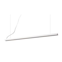 SOSPENSIONE MODERNA LINEARE METALLO NERO BIANCO O OTTONE LED 25W LUCE 3000K CRISTALENSI - Cristalensi Shop Online 2