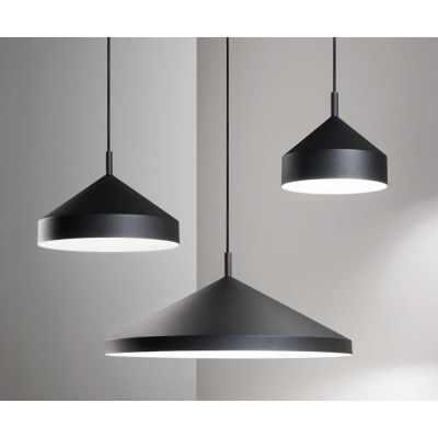 LAMPADARIO A SOSPENSIONE IN 3 MISURE METALLO BIANCO O NERO STILE VINTAGE LAMPADINA ATTACCO E27 CRISTALENSI - Cristalensi Shop On