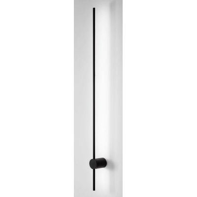 APPLIQUE LINEARE LUNGA 124 CM LED 20W LUCE 3000K METALLO BIANCO O NERO CRISTALENSI - Cristalensi Shop Online