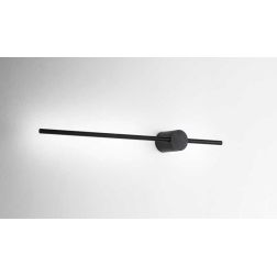 APPLIQUE LINEARE LUNGA 70 CM LED 12.5W LUCE 3000K METALLO BIANCO O NERO CRISTALENSI - Cristalensi Shop Online