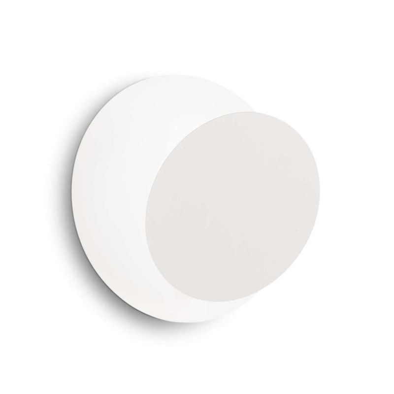 APPLIQUE MODERNA D18 CM IN METALLO BIANCO O RIFINITO FOGLIA ORO O ARGENTO CRISTALENSI - Cristalensi Shop Online