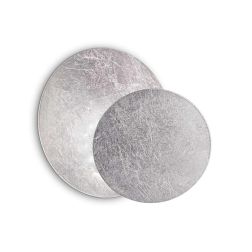 APPLIQUE MODERNA D18 CM IN METALLO BIANCO O RIFINITO FOGLIA ORO O ARGENTO CRISTALENSI - Cristalensi Shop Online 2