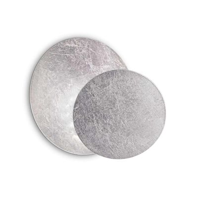 APPLIQUE MODERNA D18 CM IN METALLO BIANCO O RIFINITO FOGLIA ORO O ARGENTO CRISTALENSI - Cristalensi Shop Online