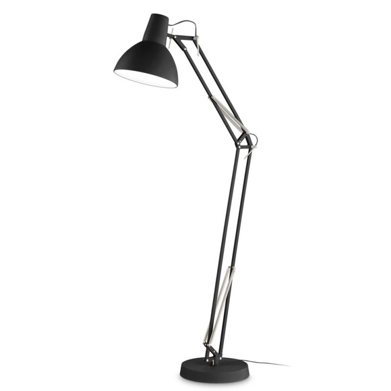 PIANTANA IN METALLO NERO CON BRACCI SNODATI E DIFFUSORE ORIENTABILE CRISTALENSI - Cristalensi Shop Online