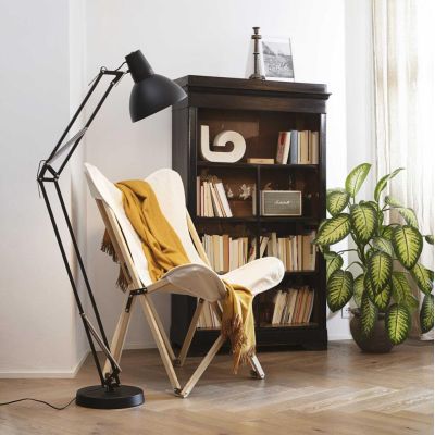 PIANTANA IN METALLO NERO CON BRACCI SNODATI E DIFFUSORE ORIENTABILE CRISTALENSI - Cristalensi Shop Online